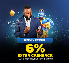 Wrapped in extra protection—grab up to 6% extra cashback on selected games, on top of weekly all-games cashback with our ‘Weekly Reward’ offer!
