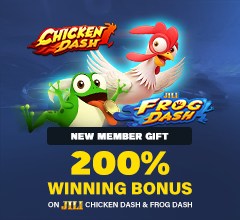 Make your first deposit, play JILI Chicken Dash and Frog Dash, and claim a 200% winning bonus of up to ₹577! Dash into victory — your reign starts now!
